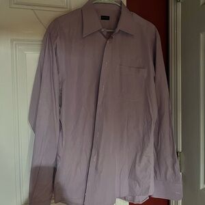 VALENTINO ROMA Button Down Mens Shirt Size 43/17 XL  EUC purple luxury